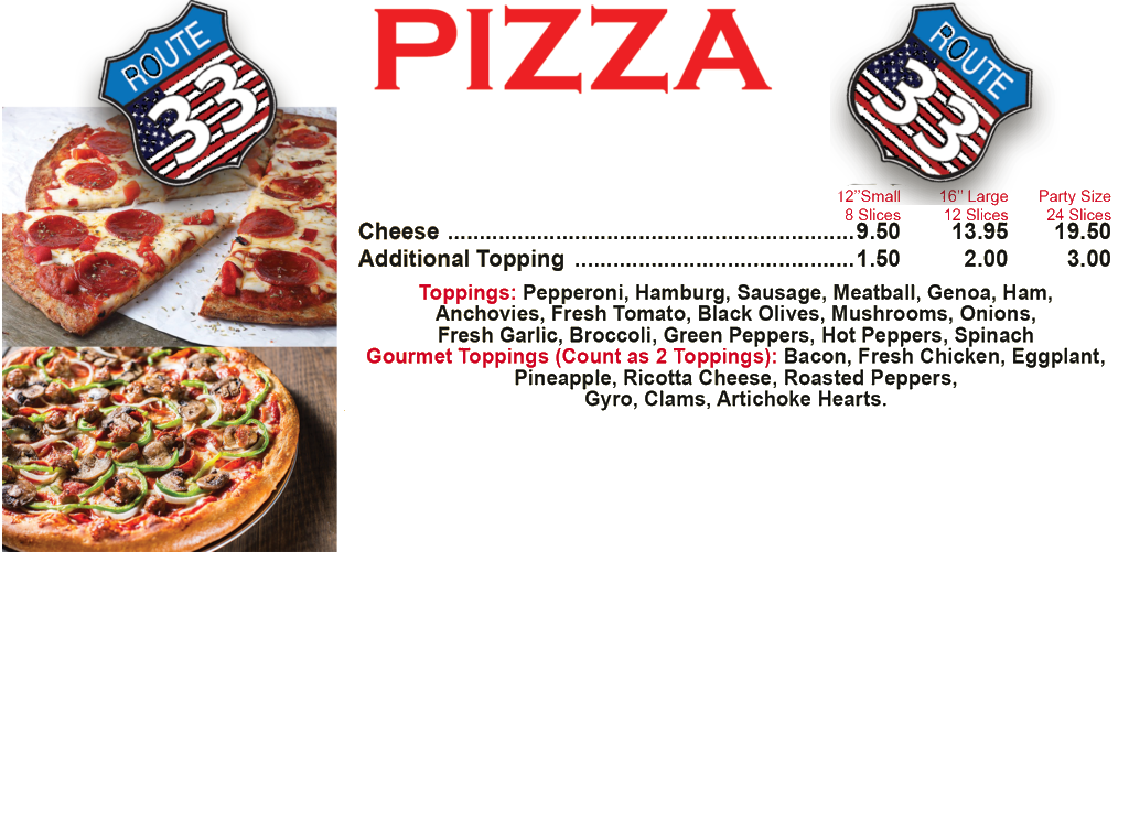 Pizza Route33 Pizza House